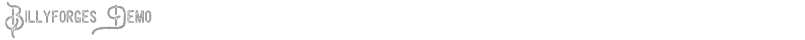 Billyforges font preview